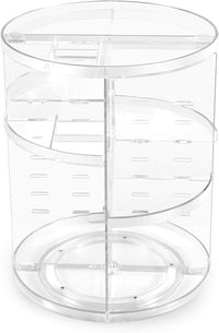 Thumbnail for 360° Rotating Makeup Organizer, Spinning Bathroom Organizer Countertop, Cosmetic Holder Shelf, Make Up Organizers and Storage for Bedroom, Transparent