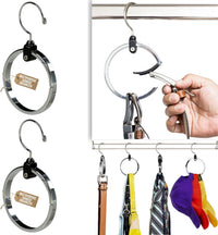 Thumbnail for 3-Pack Multipurpose Closet Hanger Organize All Your Belts, Sport Hats, Ties, Scarves, Purses, Garment, Gear and More! ROLLY HANGER is Uniquely Designed to Accommodate Both Heavy and Light Items