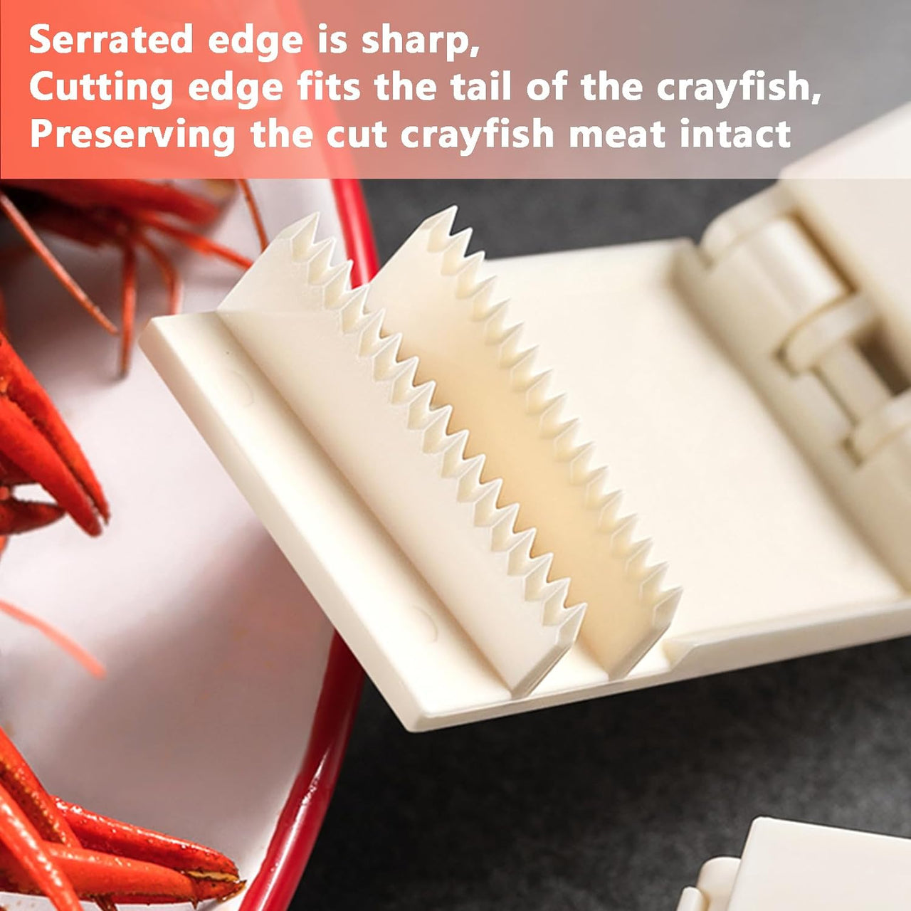 8 Pcs Crawfish Peeler, Crayfish Shelling Device, Crawfish Shucker, Shrimp Peeler Crawfish Sheller, Portable Lightweight Kitchen Gadget, Efficient Crawfish Peeler Device (8, Ivory White)
