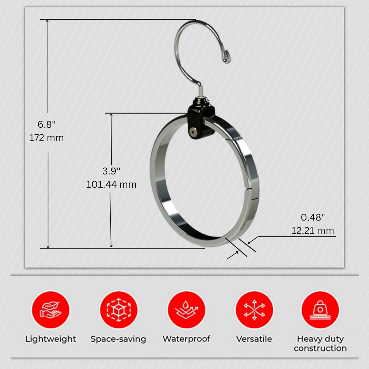 3-Pack Multipurpose Closet Hanger Organize All Your Belts, Sport Hats, Ties, Scarves, Purses, Garment, Gear and More! ROLLY HANGER is Uniquely Designed to Accommodate Both Heavy and Light Items