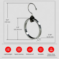 Thumbnail for 3-Pack Multipurpose Closet Hanger Organize All Your Belts, Sport Hats, Ties, Scarves, Purses, Garment, Gear and More! ROLLY HANGER is Uniquely Designed to Accommodate Both Heavy and Light Items