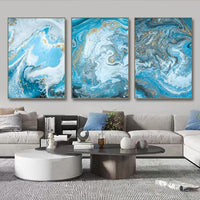 Thumbnail for White and Grey Marble Wall Art Modern Abstract Art Beige White Canvas Painting Marble Painting Wall Decor Black Grey and White Prints Gray Beige Abstract Wall Art for Living Room 16x24inch Unframed