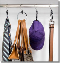 Thumbnail for 3-Pack Multipurpose Closet Hanger Organize All Your Belts, Sport Hats, Ties, Scarves, Purses, Garment, Gear and More! ROLLY HANGER is Uniquely Designed to Accommodate Both Heavy and Light Items
