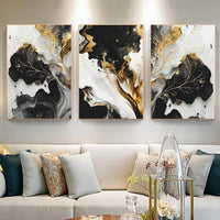 Thumbnail for White and Grey Marble Wall Art Modern Abstract Art Beige White Canvas Painting Marble Painting Wall Decor Black Grey and White Prints Gray Beige Abstract Wall Art for Living Room 16x24inch Unframed