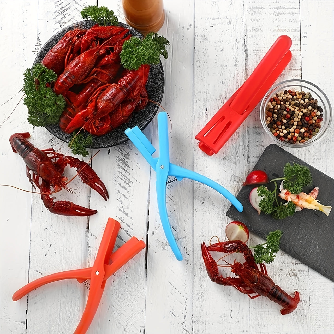 3pcs Crawfish Peeler, Crawfish Shucker, Crawfish Sheller Tool For Peeling Cooked Shrimp Tails, Universal Crayfish Shelling Device, Household Restaurant Easily Remove