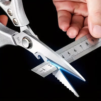 Thumbnail for 1 Pack Multi-Function Kitchen Scissors Heavy Duty Sharp 304 Stainless Steel, Sliver Apartment Kitchen Accessories Cooking Shears for Chicken Meat Fish Poultry (Sliver)