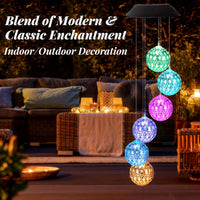 Thumbnail for 1PC Enchanting Solar Ball Wind Chime - Weather-Resistant Illumination - Perfect for Outdoor Gardens, Patios, and Porches, Effortless Ambience Creation