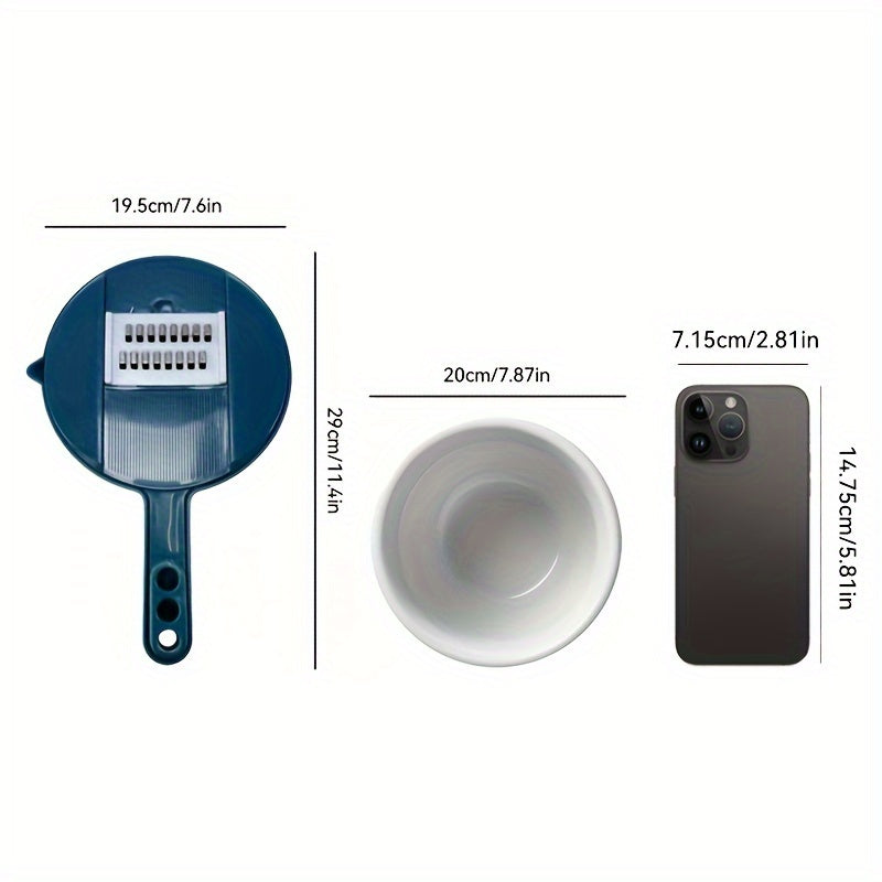 12 In 1 Multi-Functional Vegetable Chopper Carrots Potatoes Manually Cut Shred Slicer Radish Grater Kitchen Tools Vegetable Cutter For Hotel/Commercial Eid Al-Adha Mubarak