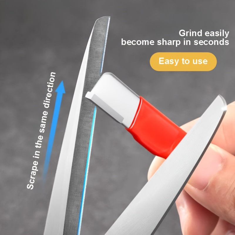 "Precision Edge" Professional Kitchen Knife Sharpener - Tungsten & Diamond Ceramic Sharpening Stone For All Blades, Including Garden Shears