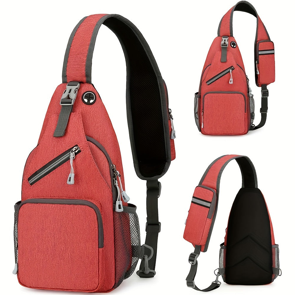 1pc Unisex Waterproof Single Shoulder Bag - Durable & Spacious for Outdoor Adventures & Work - Versatile Cross Body Design