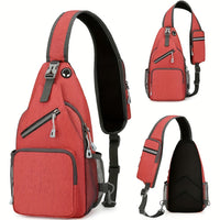 Thumbnail for 1pc Unisex Waterproof Single Shoulder Bag - Durable & Spacious for Outdoor Adventures & Work - Versatile Cross Body Design