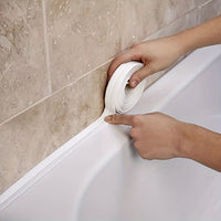 Thumbnail for 1roll Waterproof Mildew-proof Toilet Caulk Strip, Self-Adhesive Sealing Tape For Kitchen Bathroom, Bathroom Waterproof Tape To Avoid Wet, Kitchen Sink Beautiful Seam Stickers For Workshops