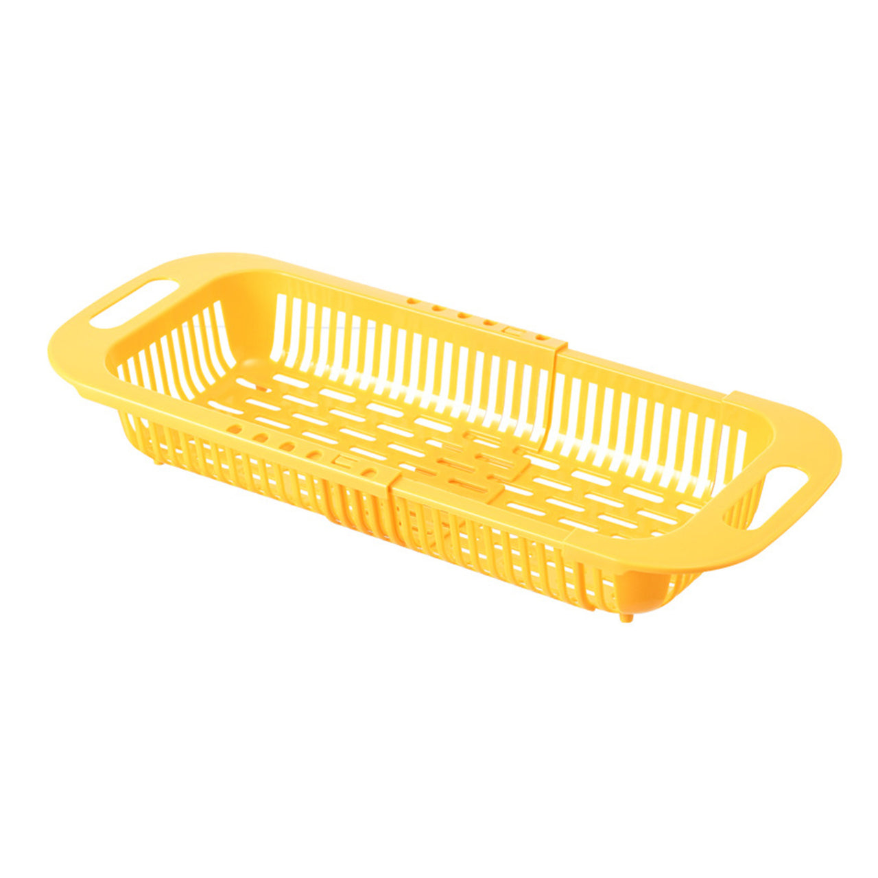 1pc Retractable Drain Rack - Kitchen Basket For Vegetables And Dishes, Plastic Dish Rack With Filter Basket - 13.5in/7.2in/2.5in - Easy To Clean And Store