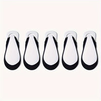 Thumbnail for 5 Pairs | Womens Ultra-Invisible Boat Socks - Cushioned High Heel Support, Anti-Slip Silicone Grip, Stay-Up Short Tube - Luxuriously Soft & Breathable for Spring/Summer