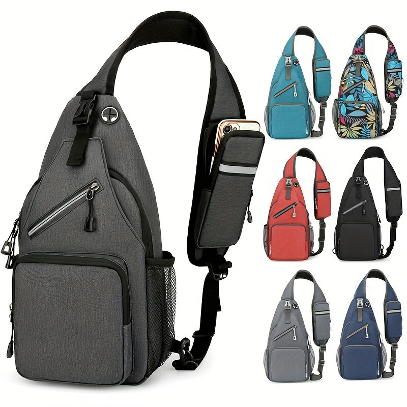 1pc Unisex Waterproof Single Shoulder Bag - Durable & Spacious for Outdoor Adventures & Work - Versatile Cross Body Design