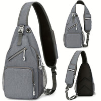 Thumbnail for 1pc Unisex Waterproof Single Shoulder Bag - Durable & Spacious for Outdoor Adventures & Work - Versatile Cross Body Design