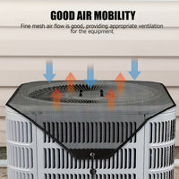 Thumbnail for 1pc Premium Outdoor Air Conditioner Cover - All-Weather Water Resistant, Windproof Protection, Dust & Cold Air Defender, Enhanced PVC Mesh Ventilation System