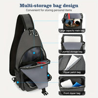 Thumbnail for 1pc Unisex Waterproof Single Shoulder Bag - Durable & Spacious for Outdoor Adventures & Work - Versatile Cross Body Design
