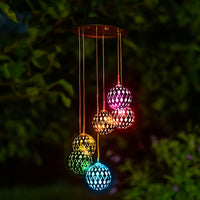 Thumbnail for 1PC Enchanting Solar Ball Wind Chime - Weather-Resistant Illumination - Perfect for Outdoor Gardens, Patios, and Porches, Effortless Ambience Creation