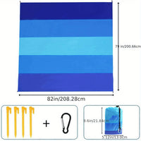 Thumbnail for 1pc Oversized Waterproof Beach Blanket for Travel, Camping, Hiking, and Picnic - Lightweight and Sandproof