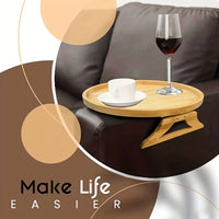 Thumbnail for Stable Sofa Armrest Table: 1pc Tray Armrest Table Clip For Tray Sofa Table, Perfect For Small Spaces, Automatic Fixing Table Plate, Great Gift For Family & Friends!