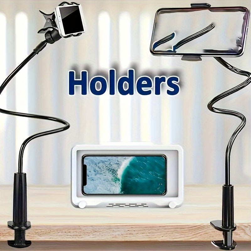 360-Degree Adjustable Bedside Lazy Desk Stand - Universally Compatible with iPhone and iPad, Xiaomi Bracket - Rock-Solid Stability, Multi-Angle Viewing, and Secure Grip for Smartphones and Tablets of All Sizes