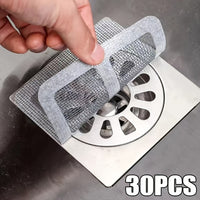 Thumbnail for 30pcs Disposable Drain Strainer, Bathroom Hair Catcher Stopper, Drain Cover, Kitchen Sink Strainers