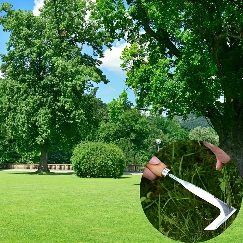 1pc, Mower Sickle Road Crack Weeding Machine Crack Weeding Tool Manual Weeding Machine Heavy Duty Carbon Steel Garden Hand Shovel With Ergonomic Grip, Garden Shovel, Lawn And Yard Tools